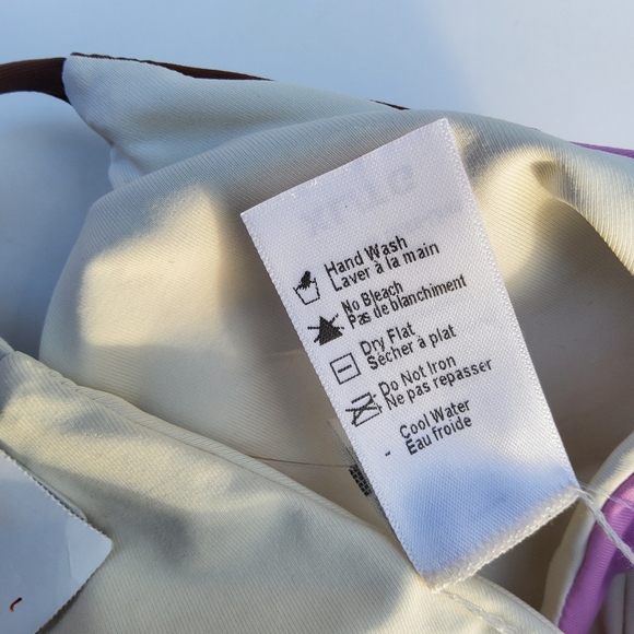 L*Space Sea Glass Halter Colorblock Bikini Swimsuit Top Size XL New - Picture 6 of 8